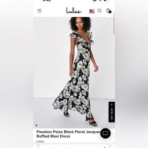 Small Lulu’s NWT floral maxi dress